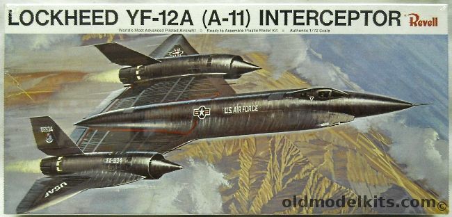 Revell 1/72 Lockheed YF-12A (A-11) Interceptor, H206 plastic model kit